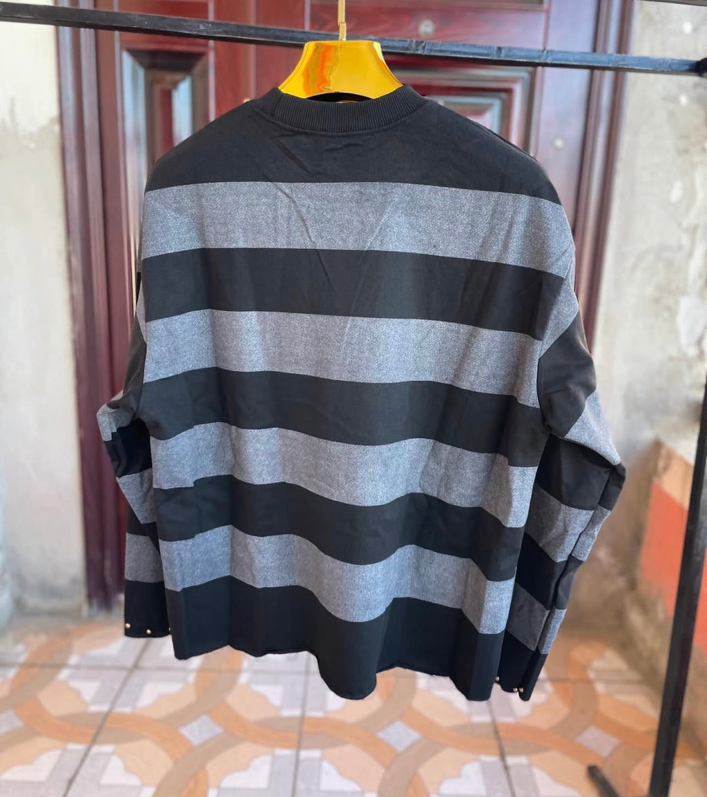 Y2K long-sleeve striped top