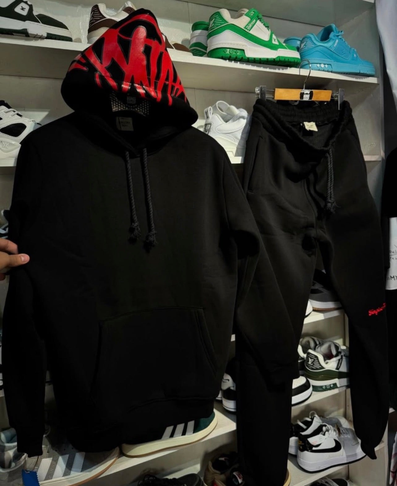 Syna Black & Red Tracksuit