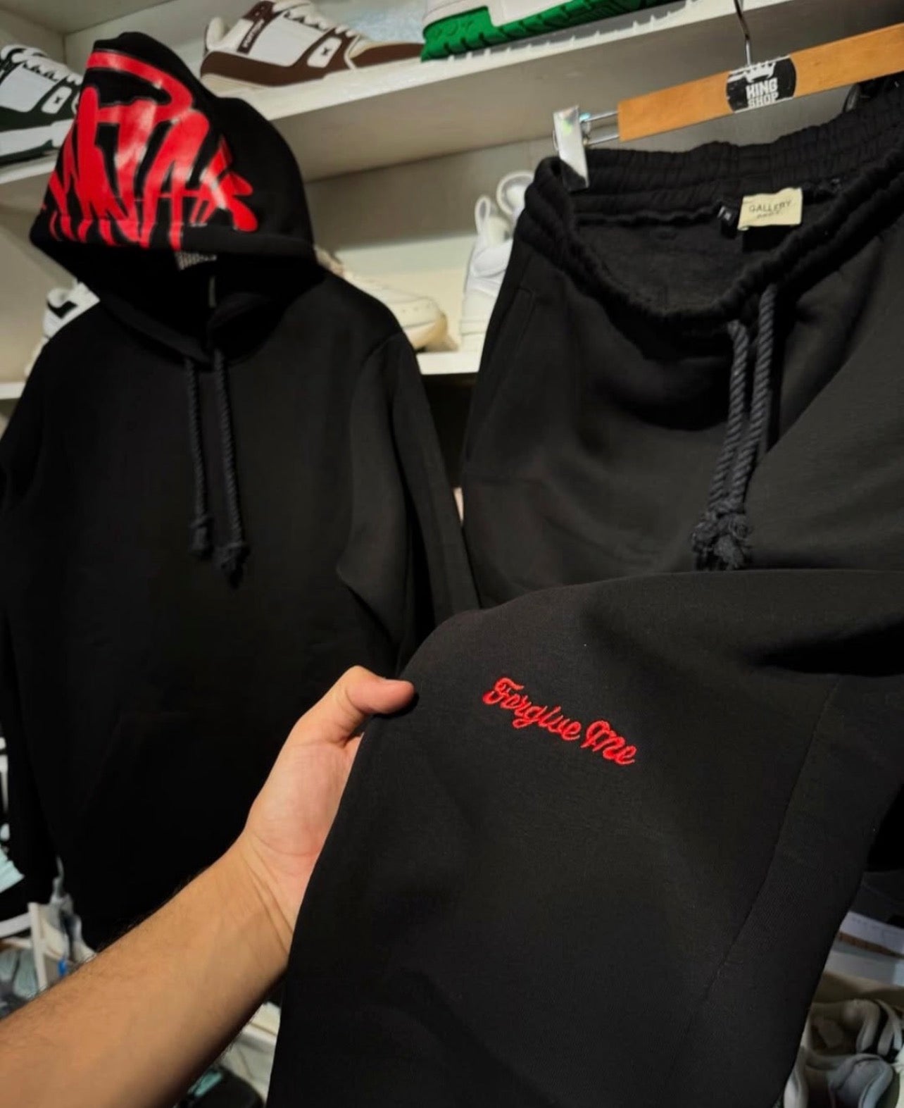 Syna Black & Red Tracksuit