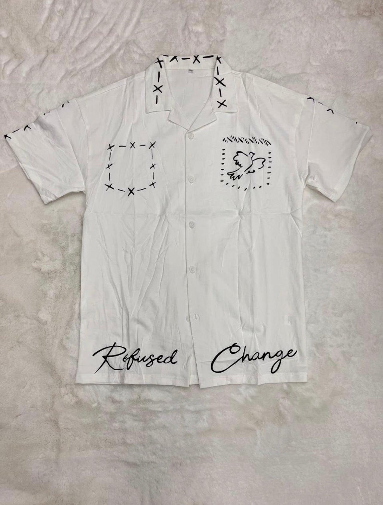 Refused Change short-sleeve button-up shirt
