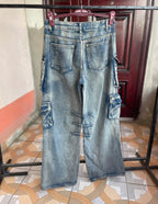 Y2K baggy cargo denim jeans